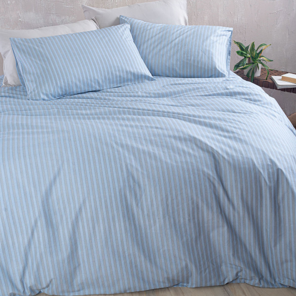 Σεντόνια King Size (Σετ) Rythmos Diva Polene Blue