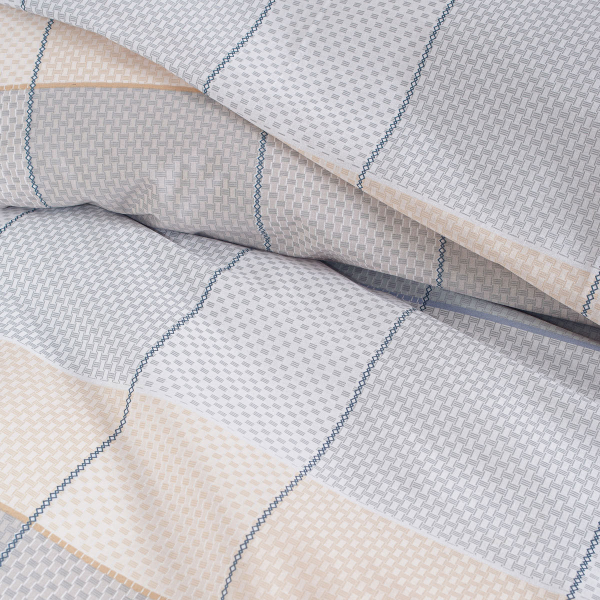 Σεντόνια Υπέρδιπλα (Σετ) Rythmos Next Colette Grey/Blue