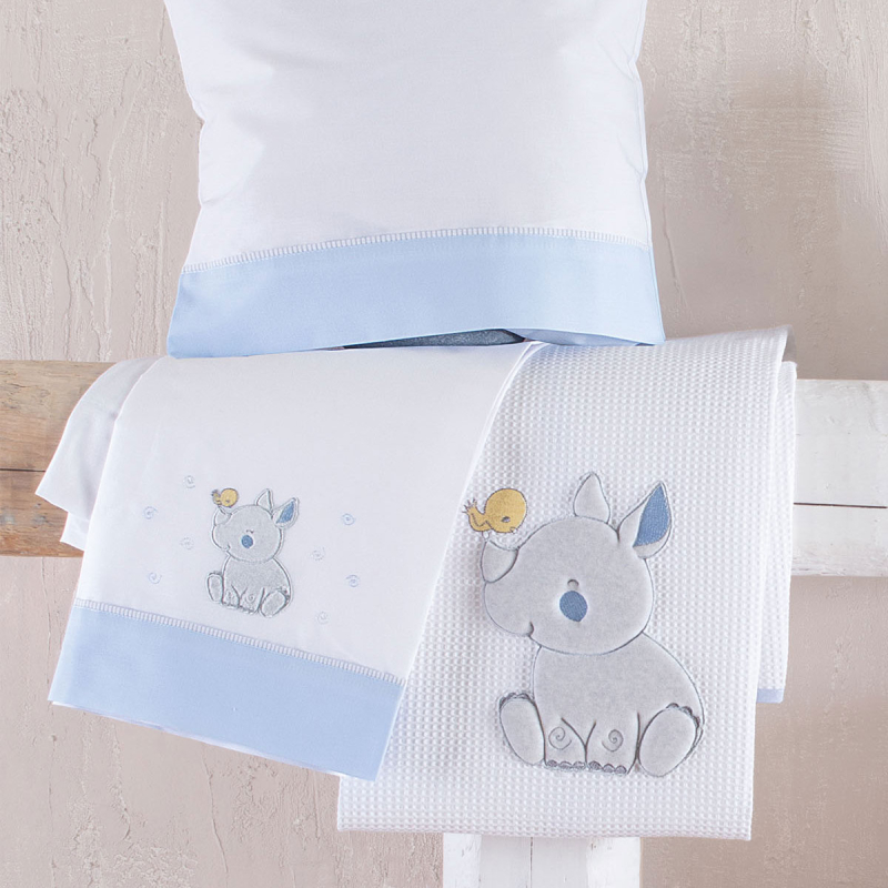 Σεντόνια Κούνιας (Σετ) Rythmos Rino Ciel