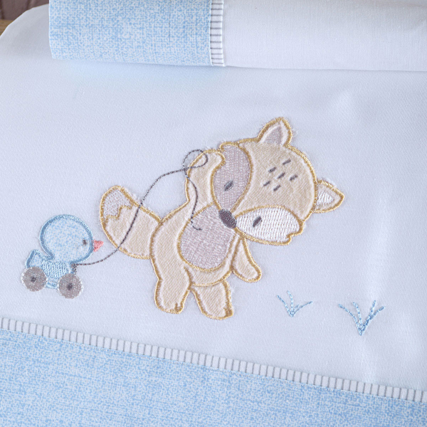 Σεντόνια Κούνιας (Σετ) Rythmos Fox Ciel