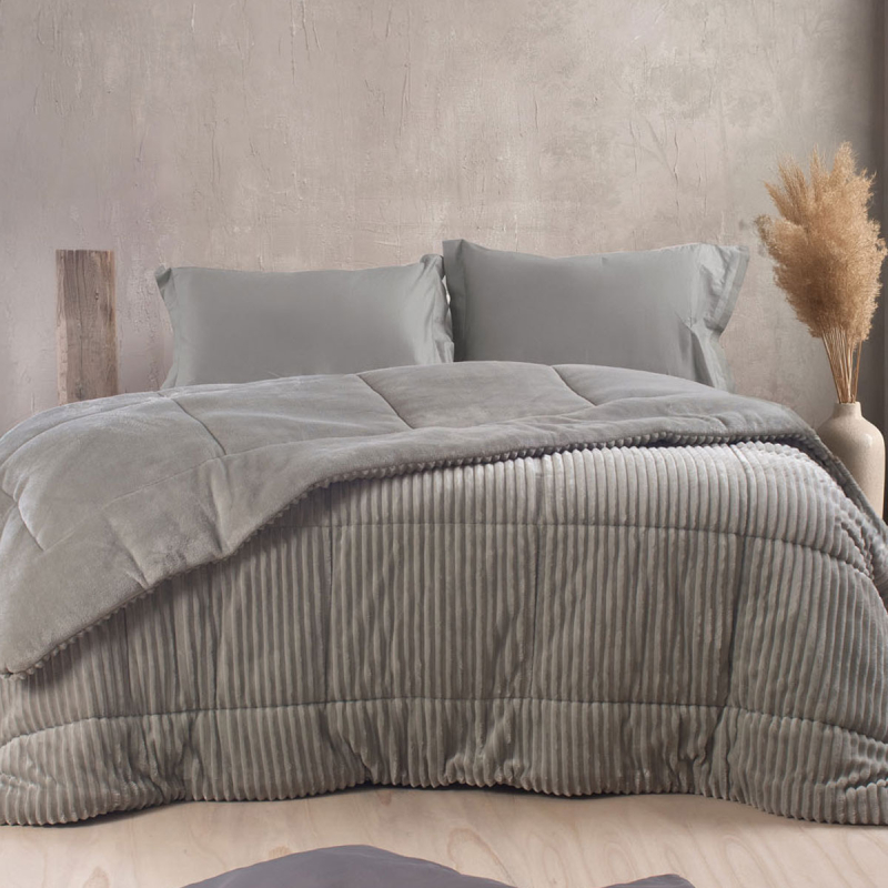 Γούνινο Κουβερτοπάπλωμα Υπέρδιπλο (220x240) Rythmos Etoile Beige