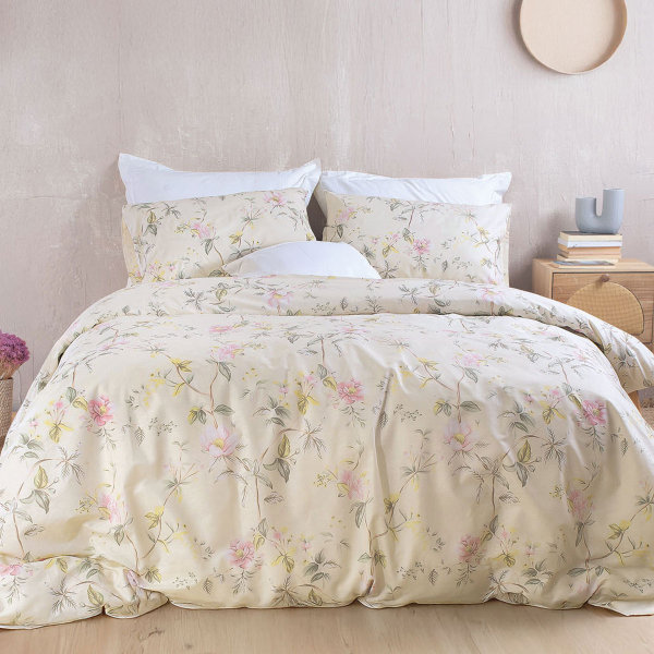 Παπλωματοθήκη Υπέρδιπλη (Σετ 225x250) Rythmos Next Benetita Beige