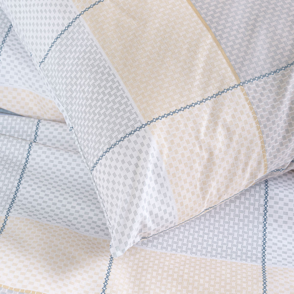 Κουβερλί Μονό (Σετ 160x240) Rythmos Next Colette Grey/Blue