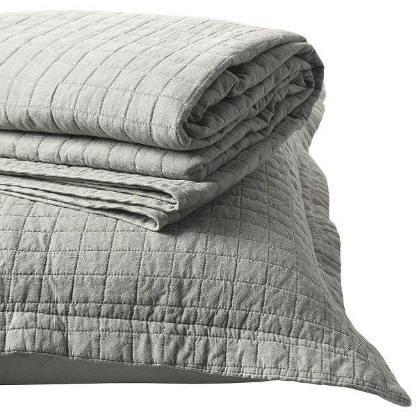 Κουβερλί Υπέρδιπλο (Σετ 220x240) Silk Fashion Stonewashed Beige