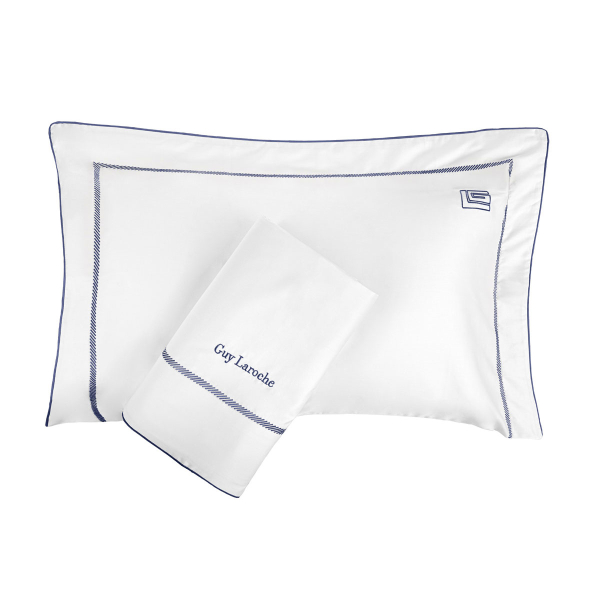 Σεντόνια King Size (Σετ) Guy Laroche Elite White - Marine