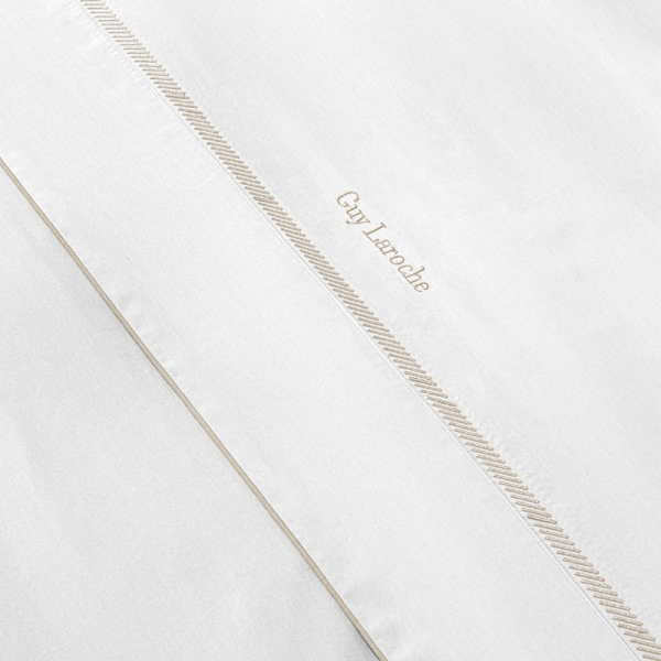 Σεντόνια King Size (Σετ) Guy Laroche Elite White - Beige