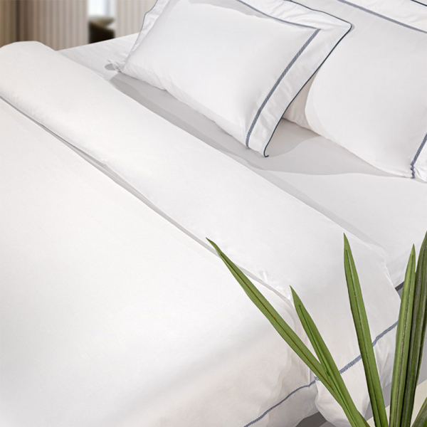 Παπλωματοθήκη King Size (Σετ 250x240) Guy Laroche Elite White - Marine