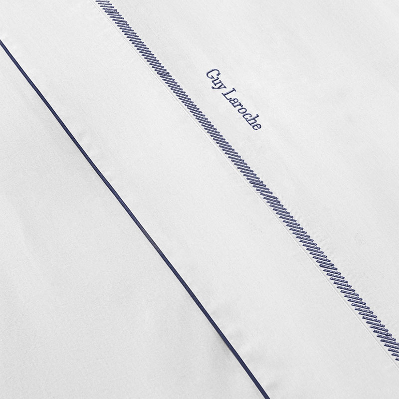 Παπλωματοθήκη King Size (Σετ 250X240) Guy Laroche Elite White - Marine Home Λευκά Είδη Κρεβατοκάμαρας Παπλωματοθήκες Υπέρδιπλες Spitishop