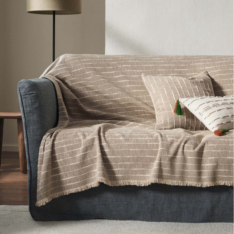 Ριχτάρι Καναπέ Τετραθέσιου 2 Όψεων (180x350) Gofis Home Vespera Beige 148/06