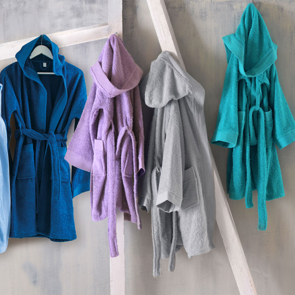 Παιδικό Μπουρνούζι Rythmos Twist Purple