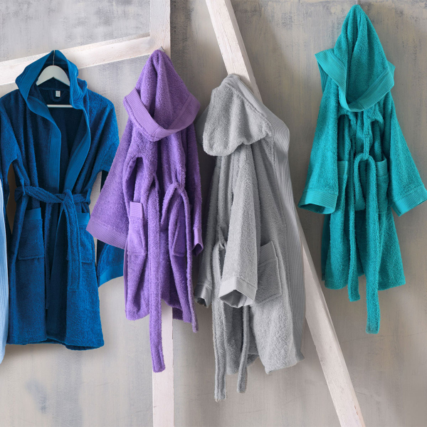 Παιδικό Μπουρνούζι Rythmos Twist Grey