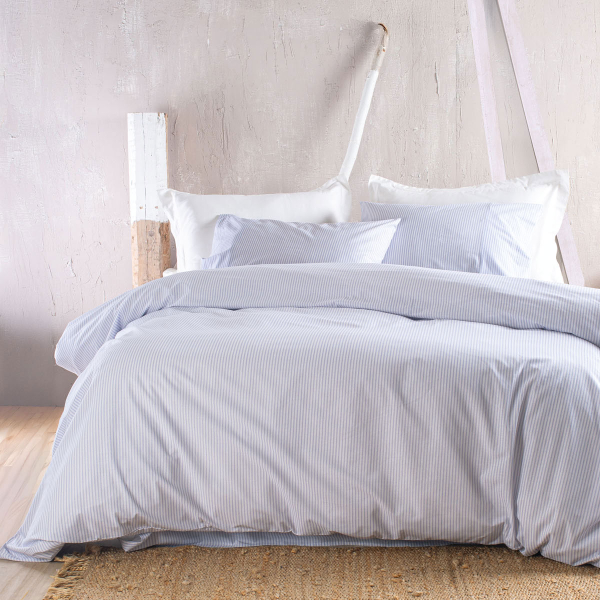 Κουβερλί Υπέρδιπλο (Σετ 220x240) Rythmos Symbol Motiv L.Blue