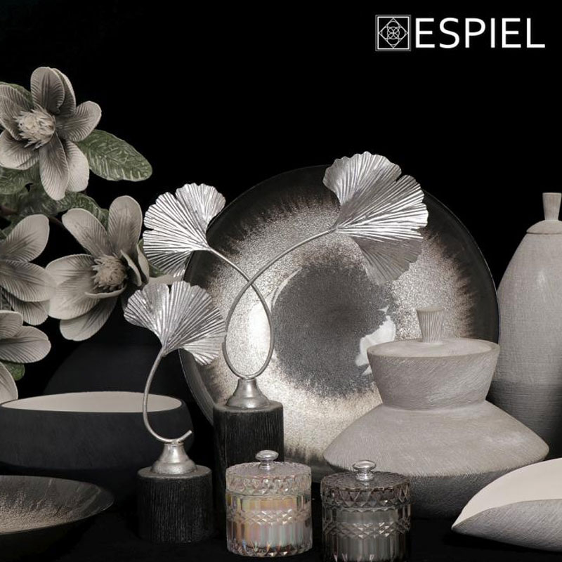 Διακοσμητικό Βάζο με Καπάκι (Φ19 5X31) Espiel Nfu407 Home Διακόσμηση Διακοσμητικά Βάζα & Μπουκάλια Spitishop