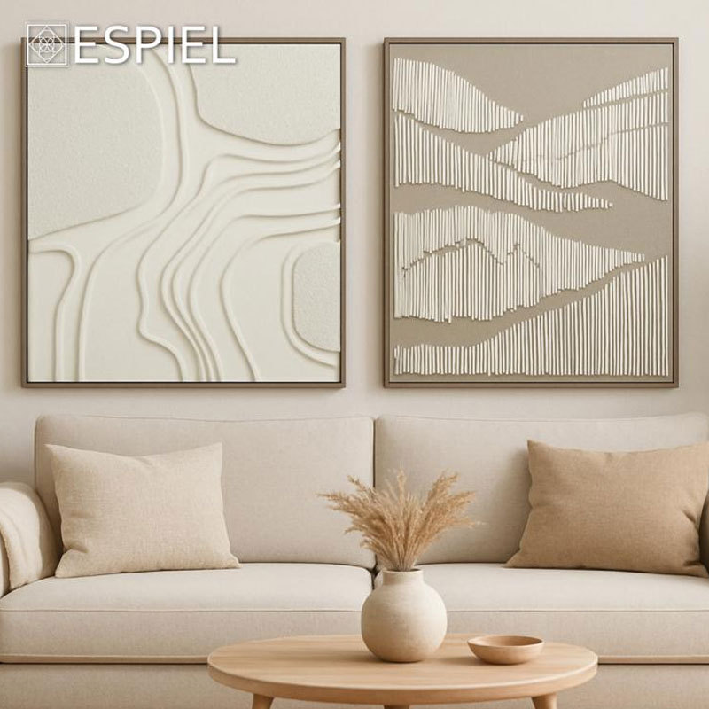 Πίνακας με Κορνίζα (60X80) Espiel Fal418 Home Διακόσμηση Πίνακες & Κάδρα Τοίχου Spitishop