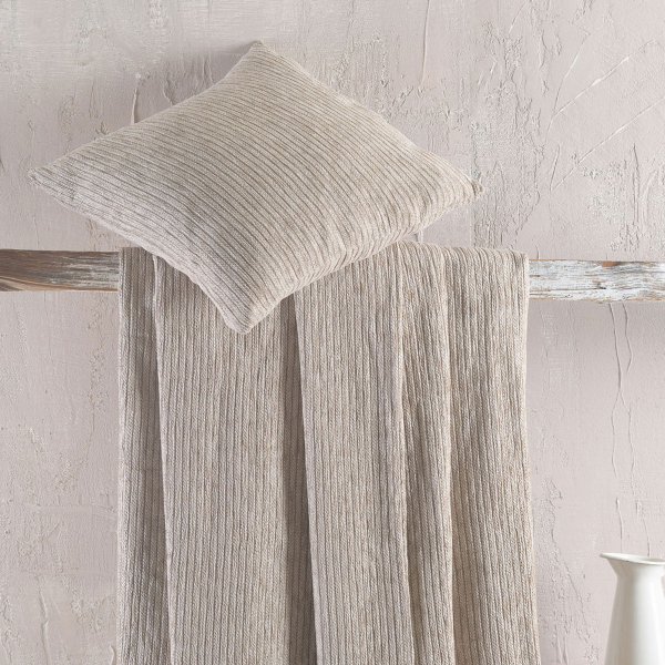 Διακοσμητική Μαξιλαροθήκη (40x40) Rythmos Hansel L.Beige