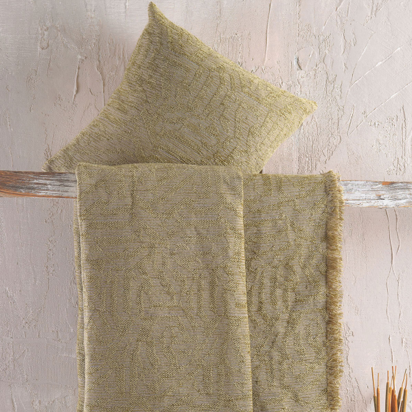 Διακοσμητική Μαξιλαροθήκη (40x40) Rythmos Melie Green