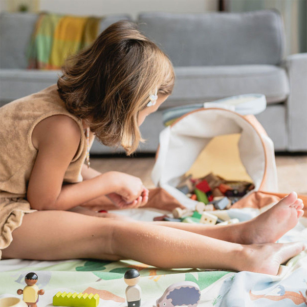 Καλάθι/Στρώμα Παιχνιδιού Play&Go Ζωολογικός Κήπος