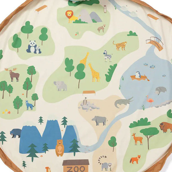 Καλάθι/Στρώμα Παιχνιδιού Play&Go Ζωολογικός Κήπος
