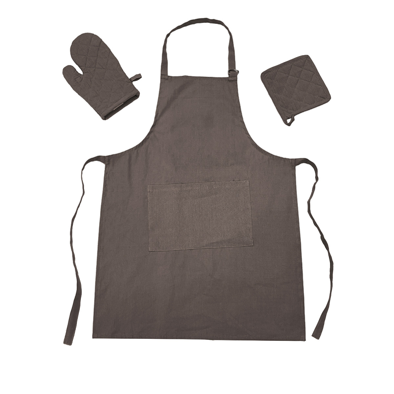 Σετ Κουζίνας 3τμχ Melinen Zoe Brown/Grey