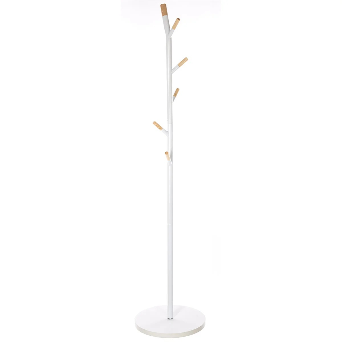 Καλόγερος Ρούχων (Φ40X175 5) F-V Coat Hanger 6 Hooks White 138934B Home Έπιπλα Εισόδου Καλόγεροι Spitishop