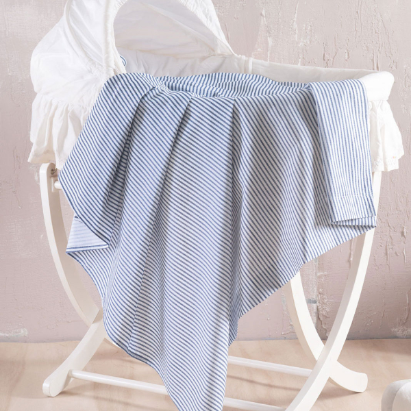 Σεντόνι Λίκνου Επίπεδο (80x110) Rythmos Motiv Blue