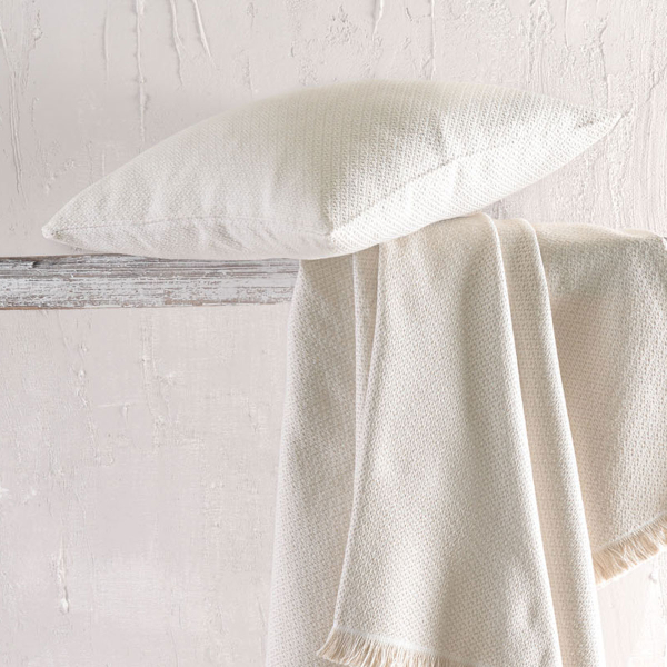 Διακοσμητική Μαξιλαροθήκη (40x40) Rythmos Santorini Ecru