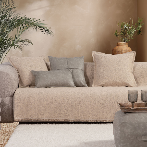 Ριχτάρι Καναπέ Διθέσιου (170x250) Nef-Nef Homeware Alamo 25 Ecru