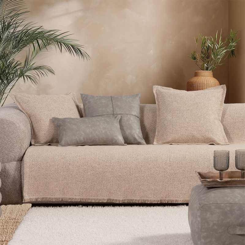 Ριχτάρι Καναπέ Διθέσιου (170x250) Nef-Nef Homeware Alamo 25 Ecru