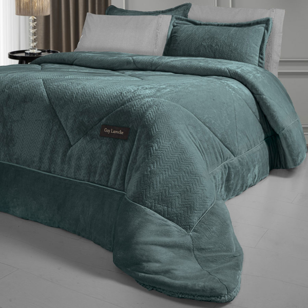 Κουβερτοπάπλωμα Υπέρδιπλο (220x240) Guy Laroche Moore Emerald