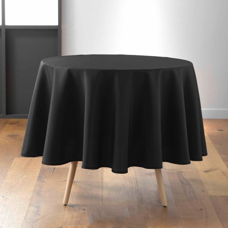Αλέκιαστο Τραπεζομάντηλο Ροτόντα (Φ180) L-C Essentiel Noir 1720381