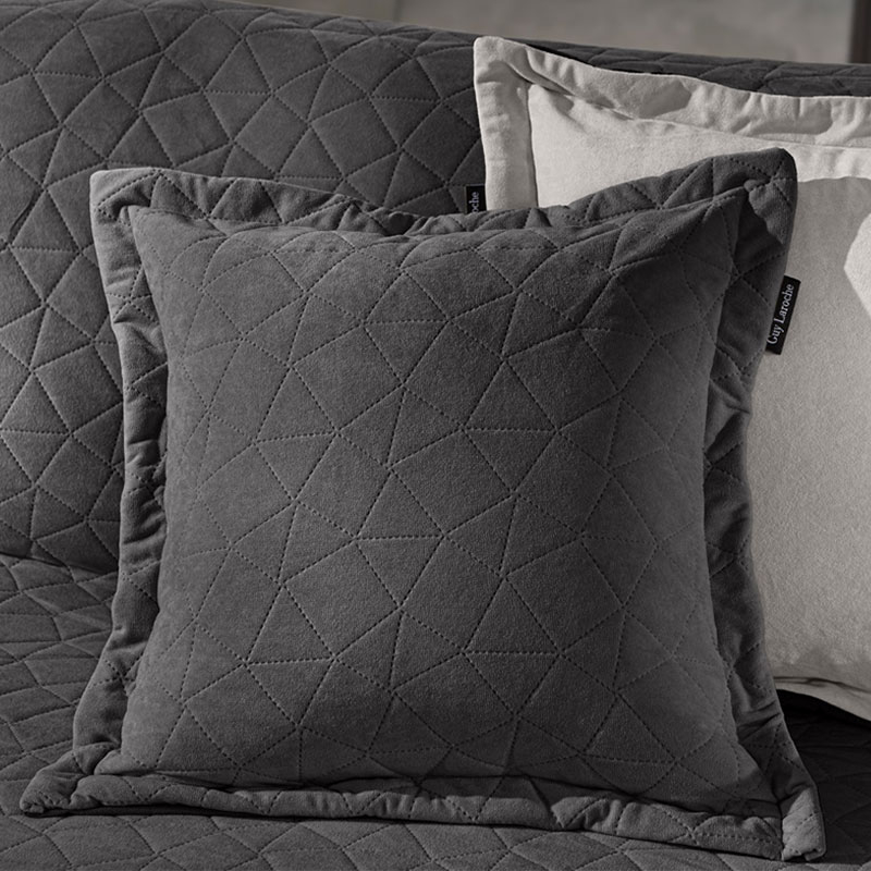 Διακοσμητική Μαξιλαροθήκη 2 Όψεων (40x40+3) Guy Laroche Avalon Carbon