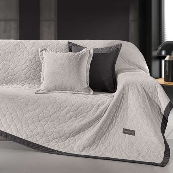 Ριχτάρι Καναπέ Διθέσιου (170x250) + Διακοσμητική Μαξιλαροθήκη (42x42+3) Guy Laroche Avalon Elephant