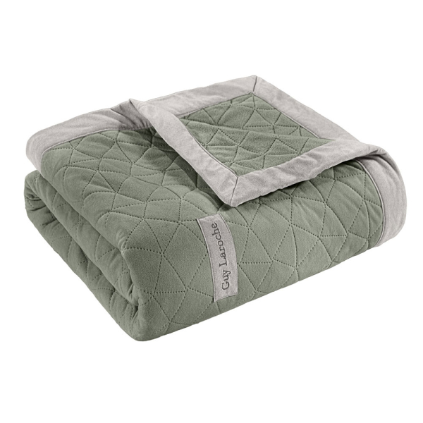 Ριχτάρι Καναπέ Διθέσιου (170x250) + Διακοσμητική Μαξιλαροθήκη (42x42+3) Guy Laroche Avalon Cement