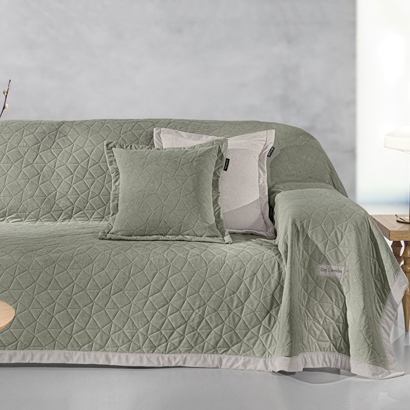 Ριχτάρι Καναπέ Τριθέσιου (170x300) + Διακοσμητική Μαξιλαροθήκη (42x42+3) Guy Laroche Avalon Cement