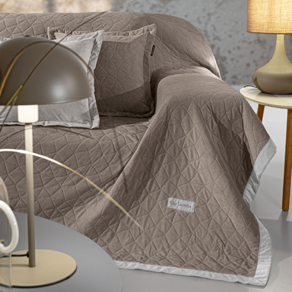 Ριχτάρι Καναπέ Τετραθέσιου (170x350) + Διακοσμητική Μαξιλαροθήκη (42x42+3) Guy Laroche Avalon Puro