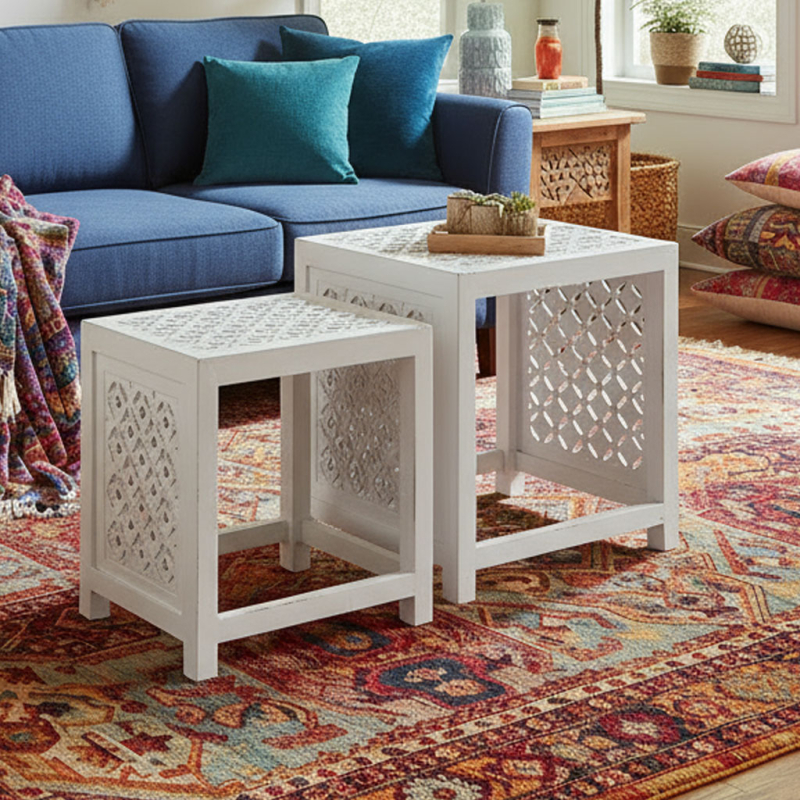 Βοηθητικά Τραπεζάκια (Σετ 2τμχ) A-S Fanny 179116