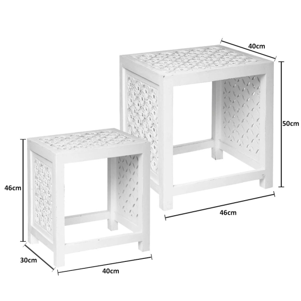 Βοηθητικά Τραπεζάκια (Σετ 2τμχ) A-S Fanny 179116