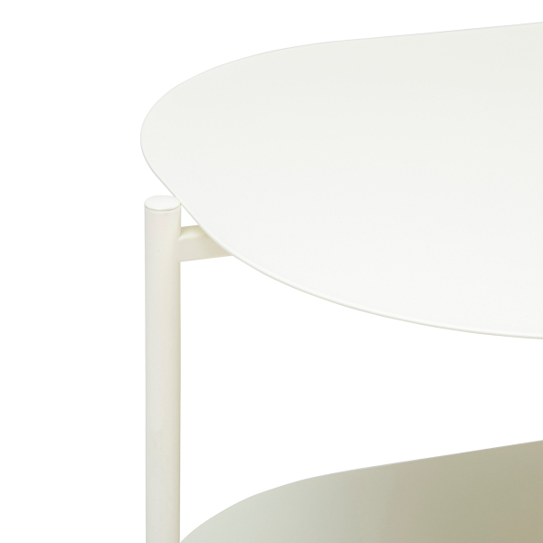 Τραπέζι Σαλονιού Με Ράφι (100x50x45) A-S Haja Ivoire 197760B