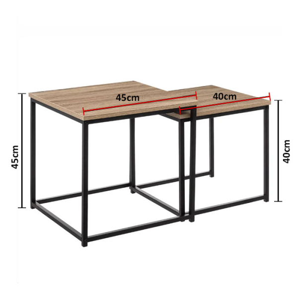 Βοηθητικά Τραπεζάκια Σαλονιού (Σετ 2τμχ) F-V Aliaj 193527