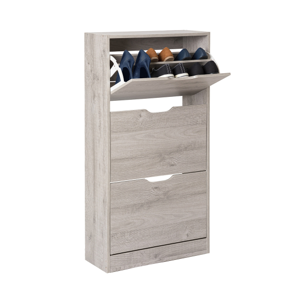 Παπουτσοθήκη Με 3 Ράφια/18 Θέσεων (60x23x119) F-V Grey 160392A