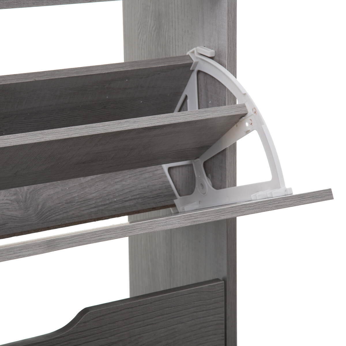 Παπουτσοθήκη με 3 Ράφια 18 Θέσεων (60X23X119) F-V Grey 160392A Home Έπιπλα Παπουτσοθήκες Spitishop