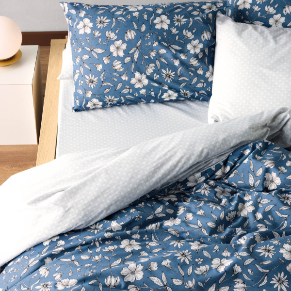 Παπλωματοθήκη King Size (Σετ 240x260) 2 Όψεων Kentia Versus Blans 01