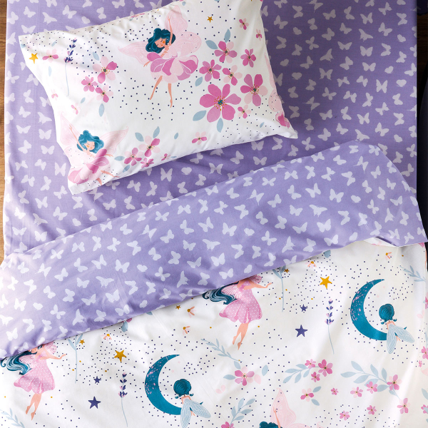 Παπλωματοθήκη Μονή (Σετ 165x245) 2 Όψεων Kentia Kids Sirin