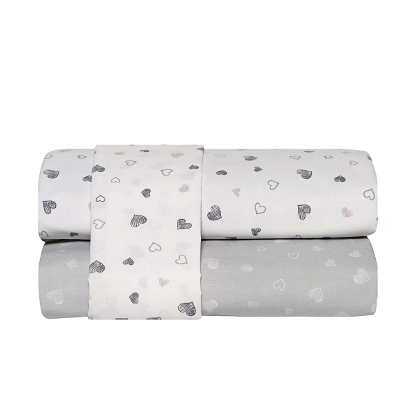 Σεντόνια Μονά (Σετ) Kentia Kids Marker 22 Grey