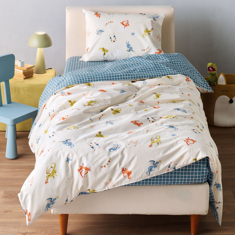 Παπλωματοθήκη Μονή (Σετ 165x245) 2 Όψεων Kentia Kids Poldo