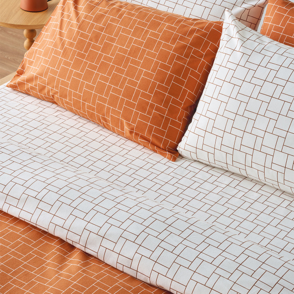 Παπλωματοθήκη Μονή (Σετ 165x245) 2 Όψεων Kentia Loft Dodici 06