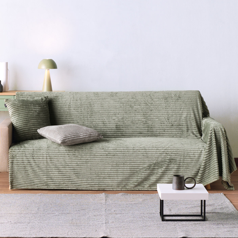 Ριχτάρι Καναπέ Διθέσιου Fleece (180x250) Kentia Versus Sergio 10 Green