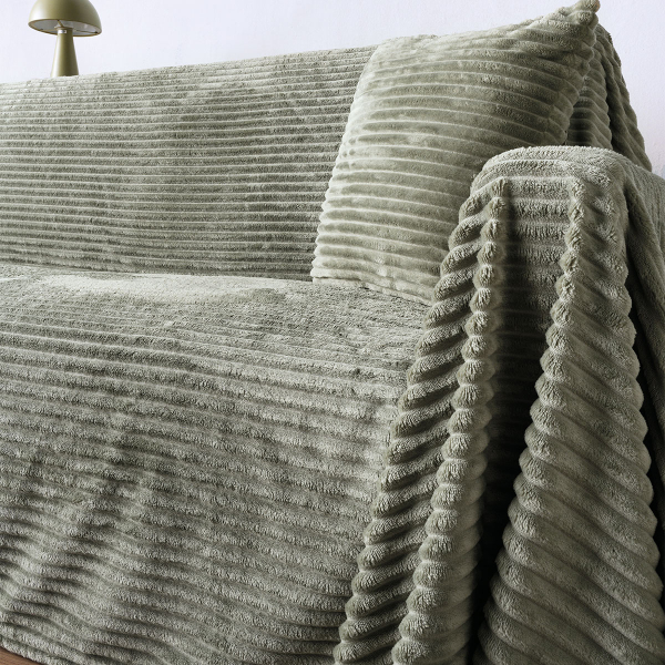 Ριχτάρι Καναπέ Διθέσιου Fleece (180x250) Kentia Versus Sergio 10 Green