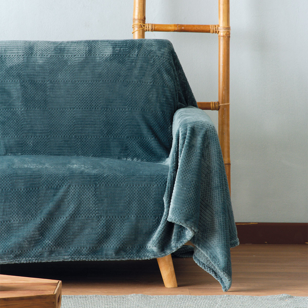 Ριχτάρι Καναπέ Τριθέσιου Fleece (180x280) Kentia Versus Sydney 07 Petrol