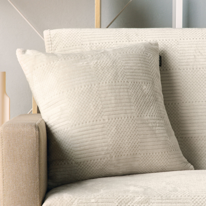 Διακοσμητικό Μαξιλάρι Fleece (45x45) Kentia Versus Sydney 12 Ecru